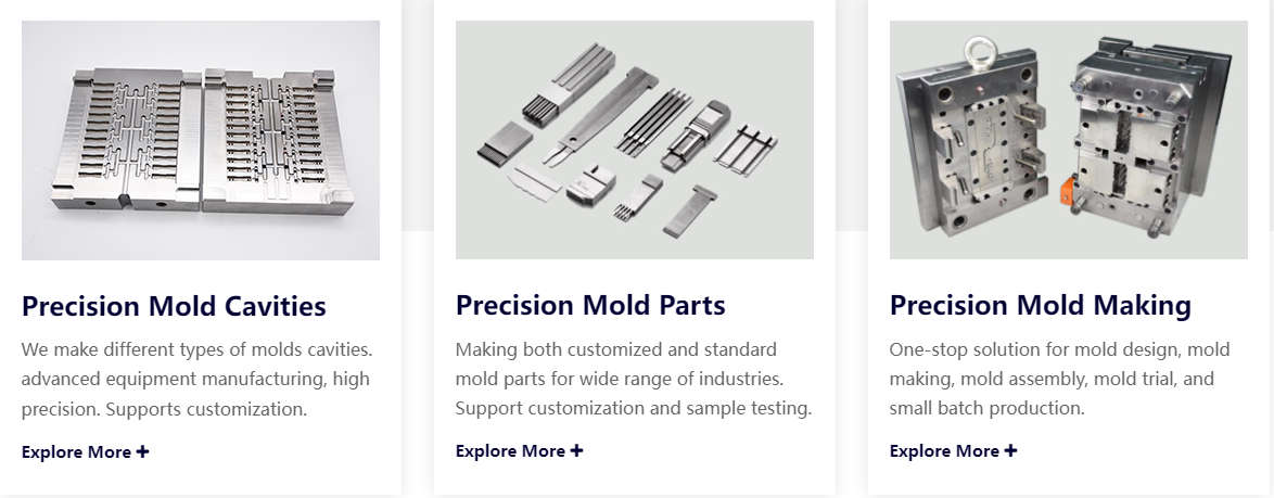 Precision mold parts processing and manufacturing